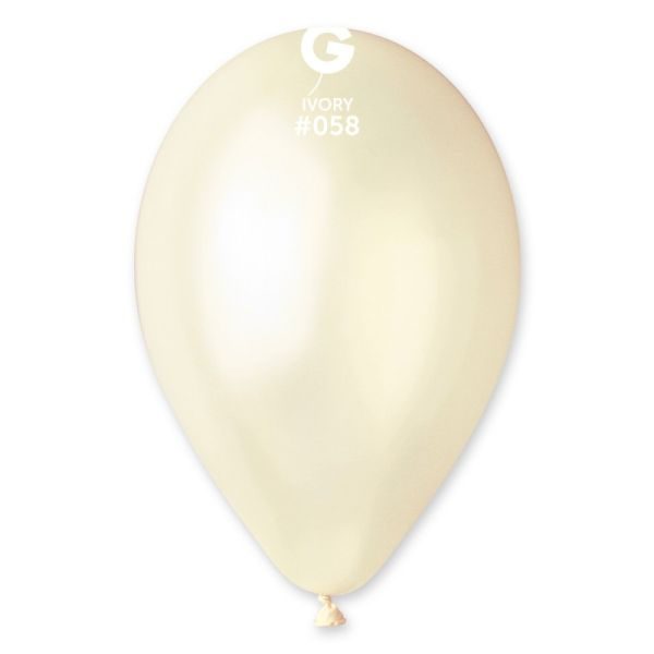 Балони GM110 цвят „Ivory-Metallic #058“ 11′-100бр.