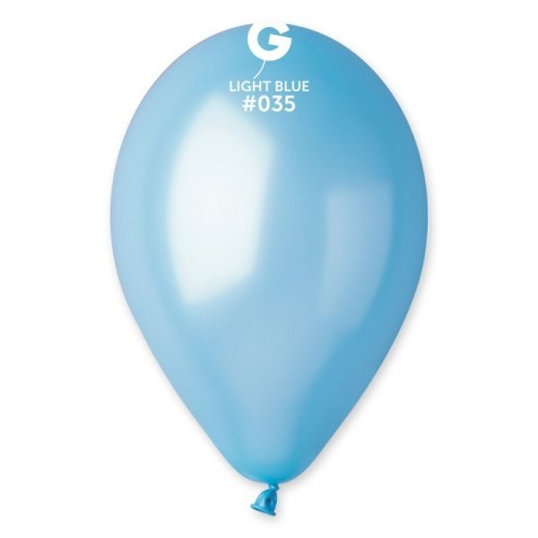 Балони GM110 цвят „Light Blue-Metallic #035“ 11′-100бр.