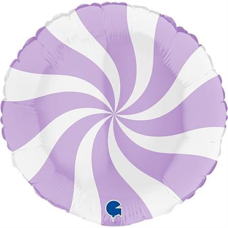 Балон „Swirly“36′ цвят: люляк и бяло-1бр.