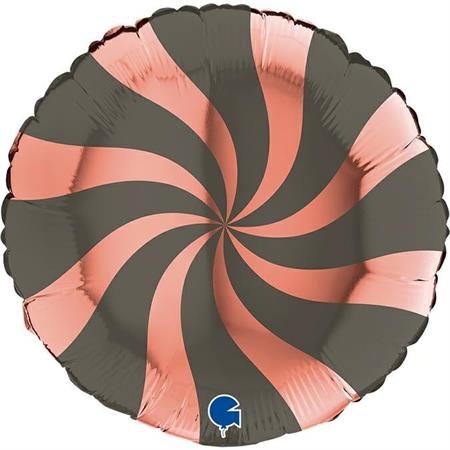 Балон „Swirly“36′ цвят: розово злато и сиво-1бр.