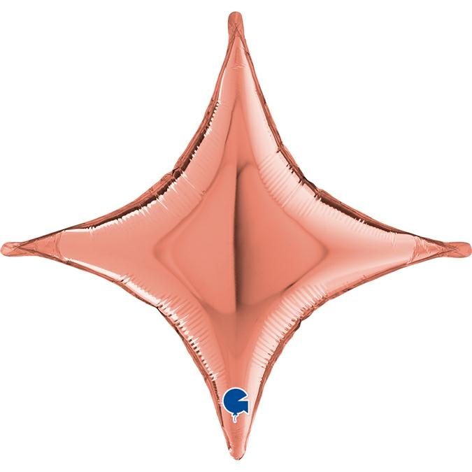 Балон „Concave Cross“ розово злато 18′-1бр.