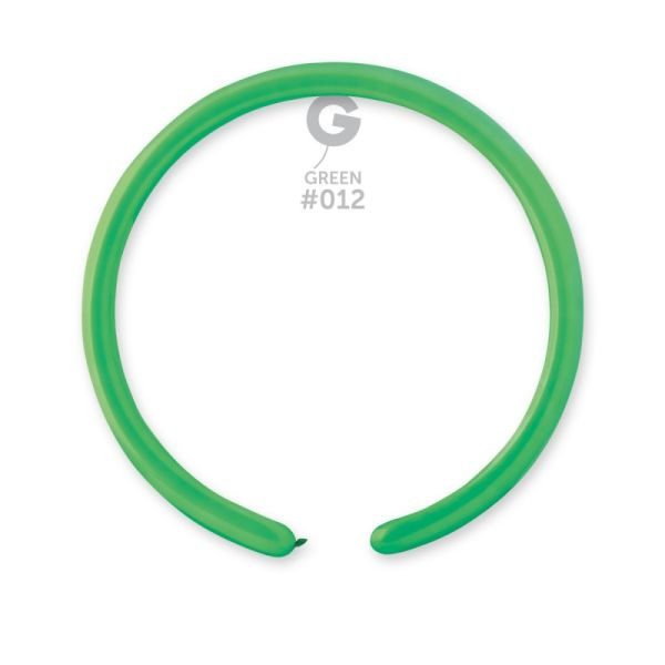 Моделиращи балони D2 цвят “Green #012“ 1′ 100бр.