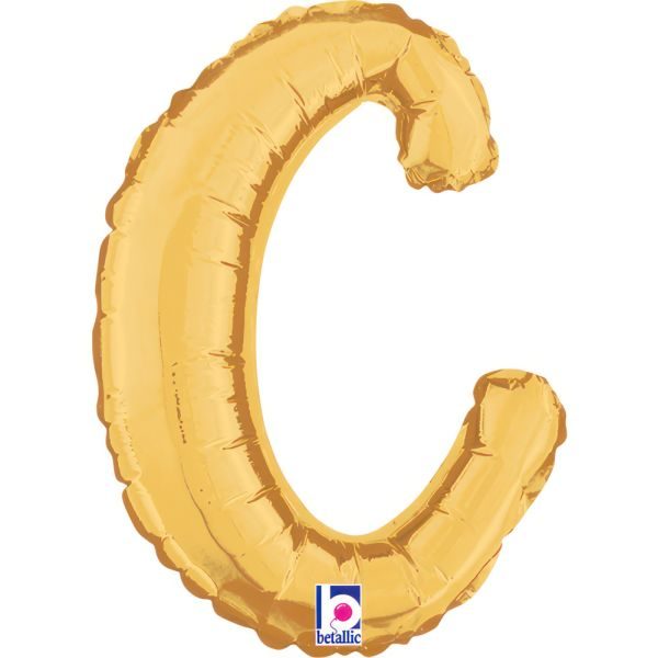 Балон „Буква c“ 14′  цвят: злато