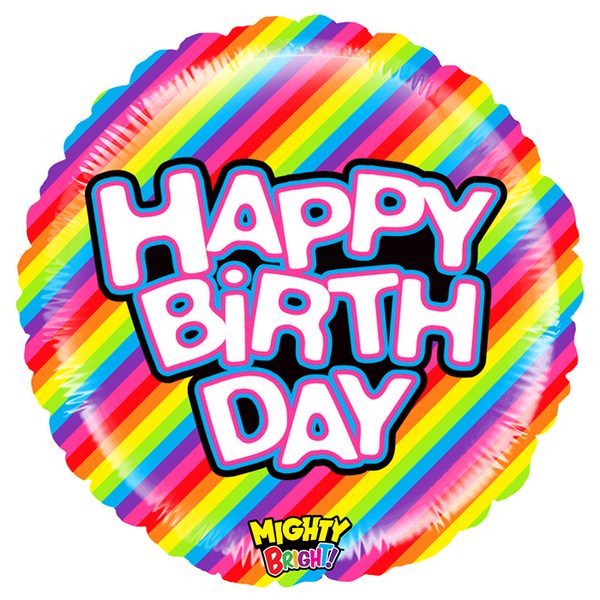 Балон „Happy Birthday Rainbow“ 21′ -1бр.