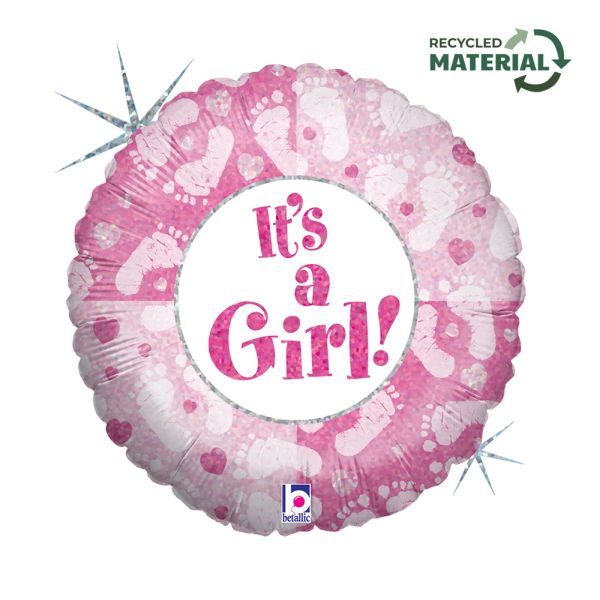 Балон „It’s a girl крачета“ 18′ -1бр. в оп.