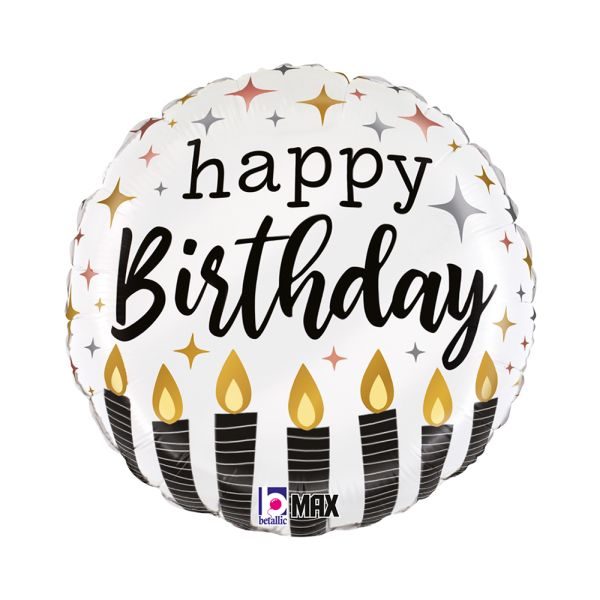 Балон „Happy Birthday и свещички“ 18′ -1бр. в оп.