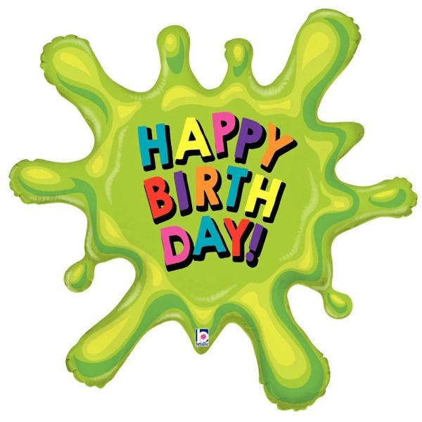 Балон „Happy Birthday зелено желе“ 39′ -1бр.
