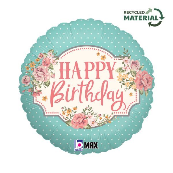 Балон „Vintage Birthday“ 18′-1 бр.