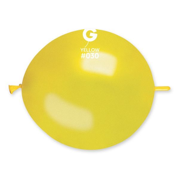 Линк балони GLM13 цвят „Yellow #030“ металик 13′-100бр.