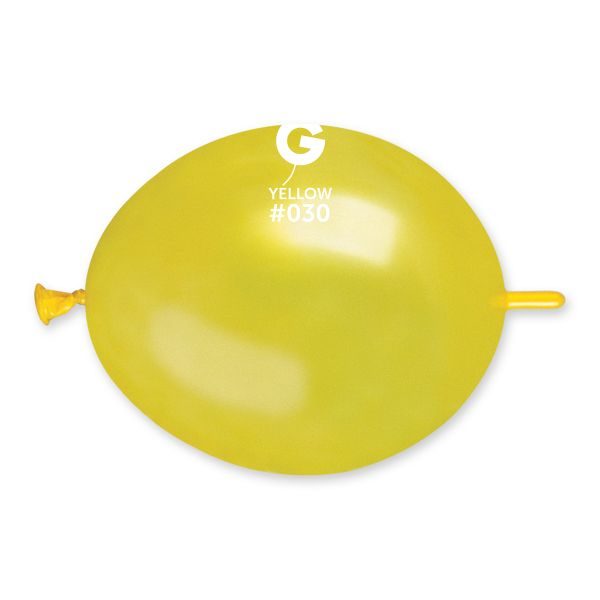Линк балони GLM6 цвят „Yellow #030“ металик 6′-100бр.