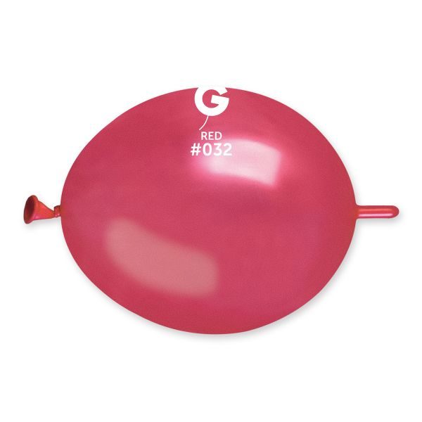 Линк балони GLM6 цвят „Red #032“ металик 6′-100 бр.