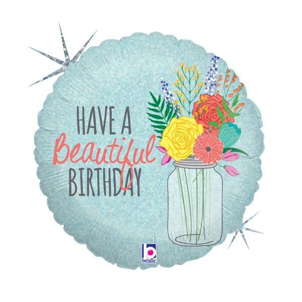 Балон „Beautiful Birthday“ 18′-1бр.