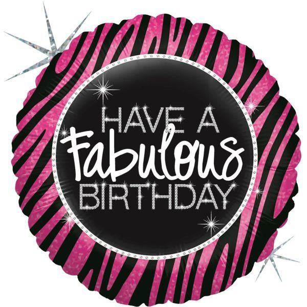 Балон „Fabulous Zebra Birthday“ 36′-1бр.