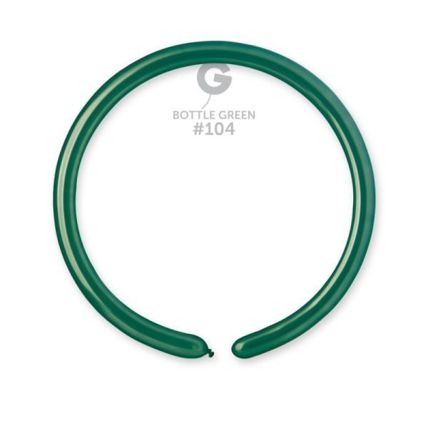 Моделиращи балони D2 цвят „Emerald Green #104“ 1′-100бр.