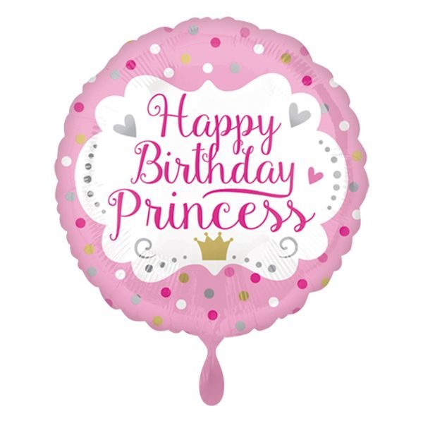 Балон „Happy Birthday Princess“ 17′ -1бр. в оп.