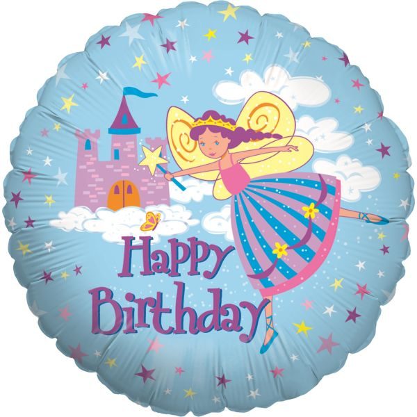 Балон „Happy Birthday-фея“ 18′-1бр.