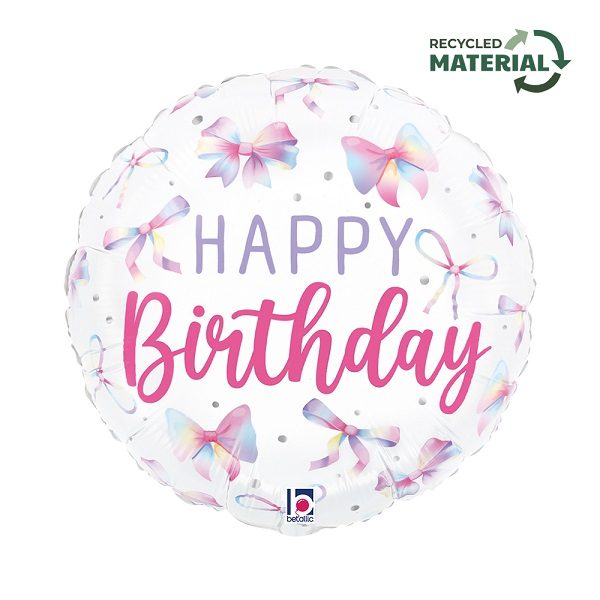 Балон „Happy Birthday-многоцветни панделки“ 18′-1бр.