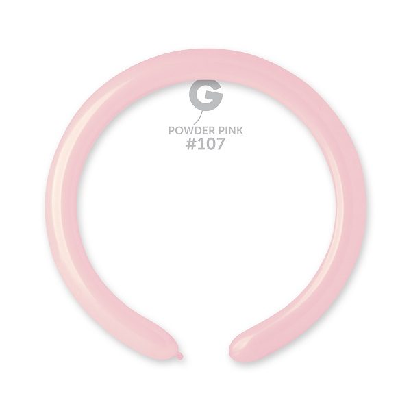 Моделиращи балони D4 цвят “Powder Pink #107“ 2′ 100бр.