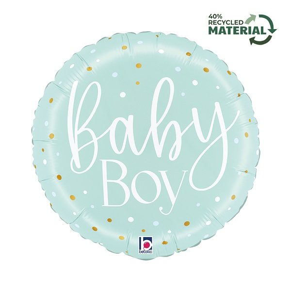 Балон „Baby boy сини точки“ 18′-1бр.