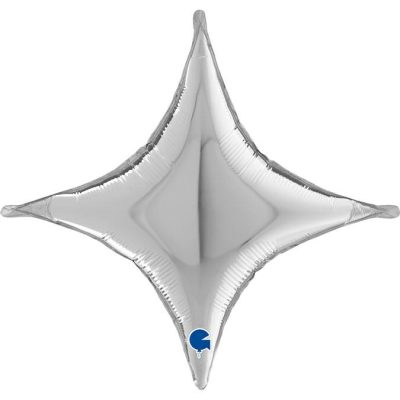 Балон „Concave Cross“ сребро 18′-1бр.
