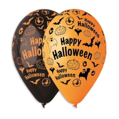 Балони с печат „Happy Halloween“ 12′-100бр.