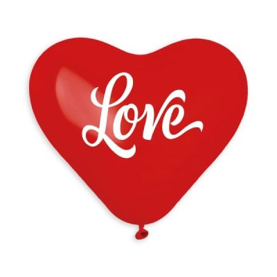 Сърца балони „LOVE“ 10′-100бр.