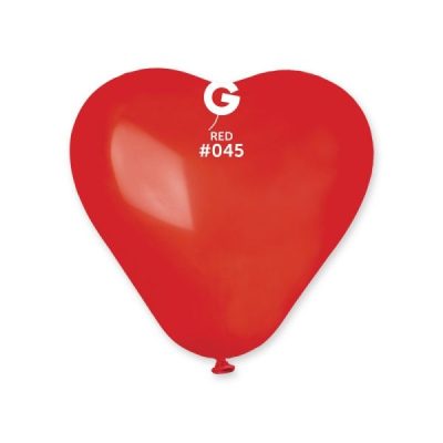 Сърца балони CR6 цвят „Red #045“ 6′-100бр.