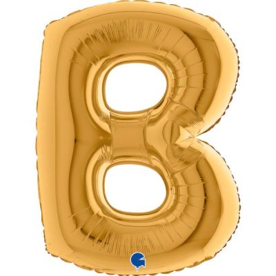 Балон „Буква В“ 40′ цвят: злато