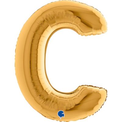 Балон „Буква C“ 40′ цвят: злато