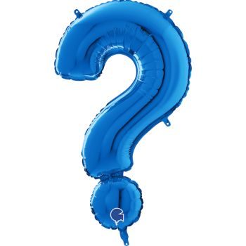 Балон „Въпросителен знак ?“ 40′ цвят: син -1бр. в оп.