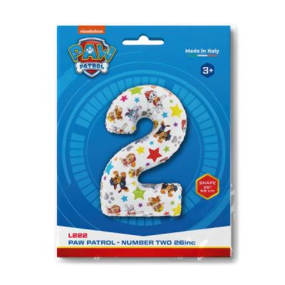 Балон „Цифра 2“ 26′ Paw Patrol -1бр. в оп.