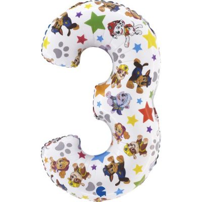 Балон „Цифра 3“ 26′ Paw Patrol -1бр. в оп.