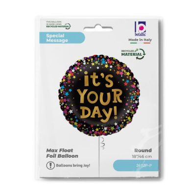 Балон „It’s your day със звездички“ 18′ -1бр. в оп.