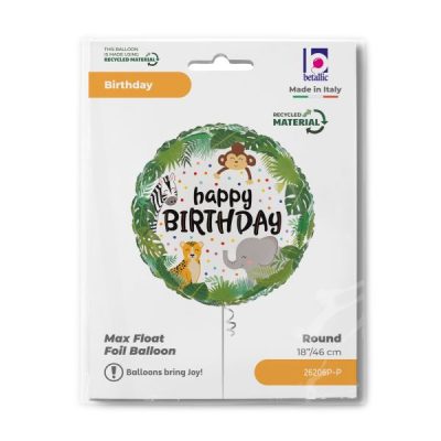 Балон „Happy Birthday-джунгла“ 18′ -1бр. в оп.