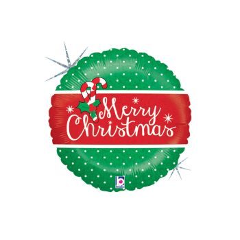 Балони „Merry Christmas“-мини 9′-5бр.