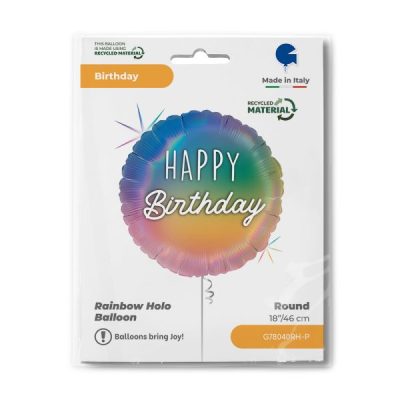 Балон „Happy Birthday-Rainbow“ 18′ -1бр. в оп.