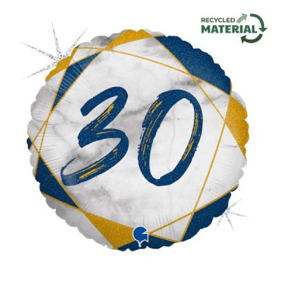 Балон „30-мрамор“ 18′-син -1бр. в оп.