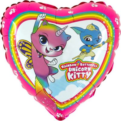Балон „Rainbow Butterfly Unicorn Kitty“ 18′ -1бр.