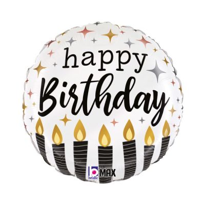 Балон „Happy Birthday и свещички“ 18′ -1бр. в оп.