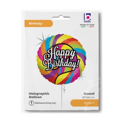 Балон „Близалка Happy Birthday“ 18′ -1бр. в оп.