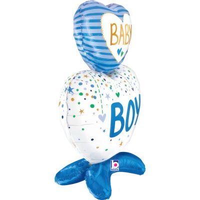 Балон „Сърца с основа Baby Boy“ 28′-1бр. в оп.