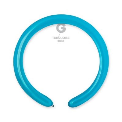 Моделиращи балони D4 цвят „Turquoise #068“ 2′-100бр.