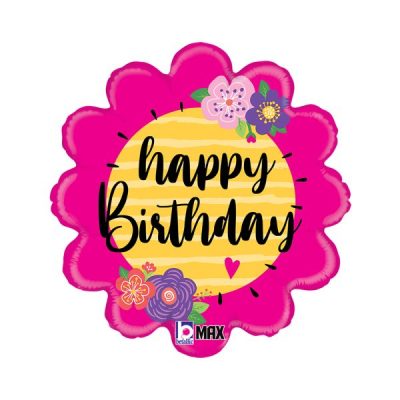 Балон „Happy Birthday цвете“ 18′-1бр.