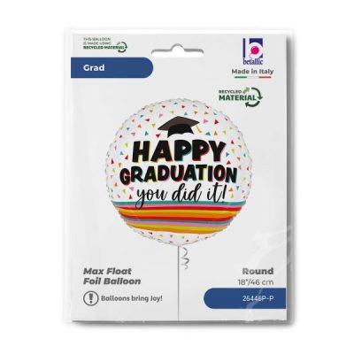 Балон „Happy Graduation You did it!“ 18′-1бр. в оп.