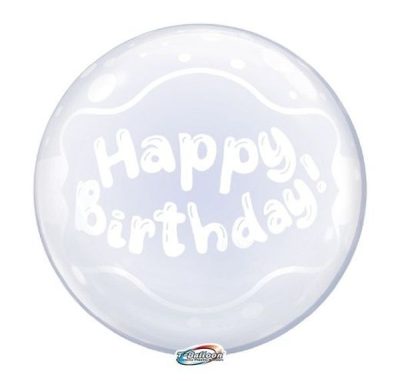 Балон „T-bubble balloon Happy Birthday 400mm. -1бр.