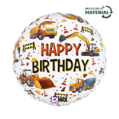 Балон „Happy Birthday-строителни машини“ 18′-1бр.