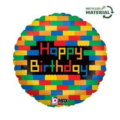 Балон „Happy Birthday-конструктор“ 18′-1бр.