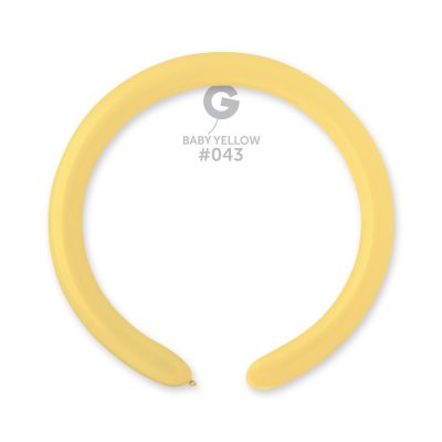 Моделиращи балони D4 цвят „Baby Yellow #043“ 2′-100бр.