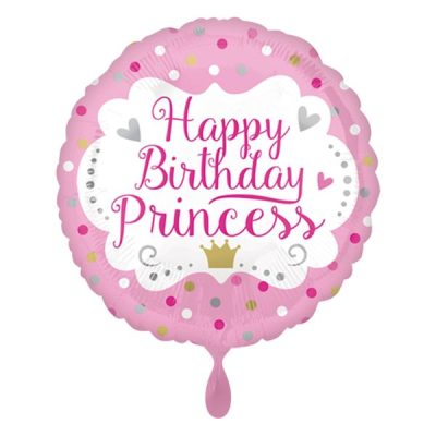 Балон „Happy Birthday Princess“ 17′ -1бр. в оп.
