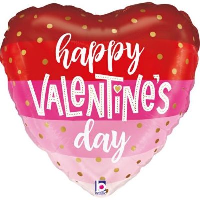 Балони „Сърце Happy Valentine’s day“-мини 09′ -5бр.